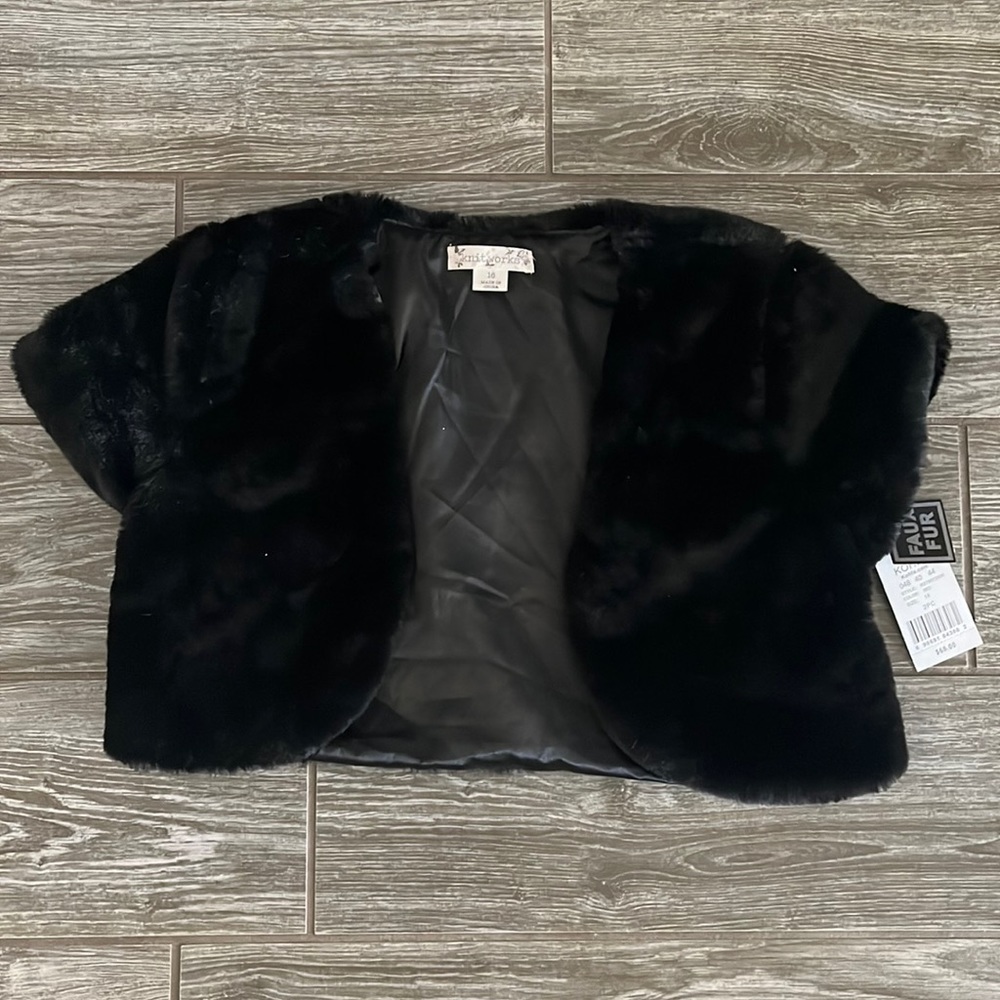 Girls Faux Fur Shrug